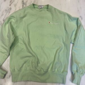 Champion Men's Light Green Crewneck Sweater